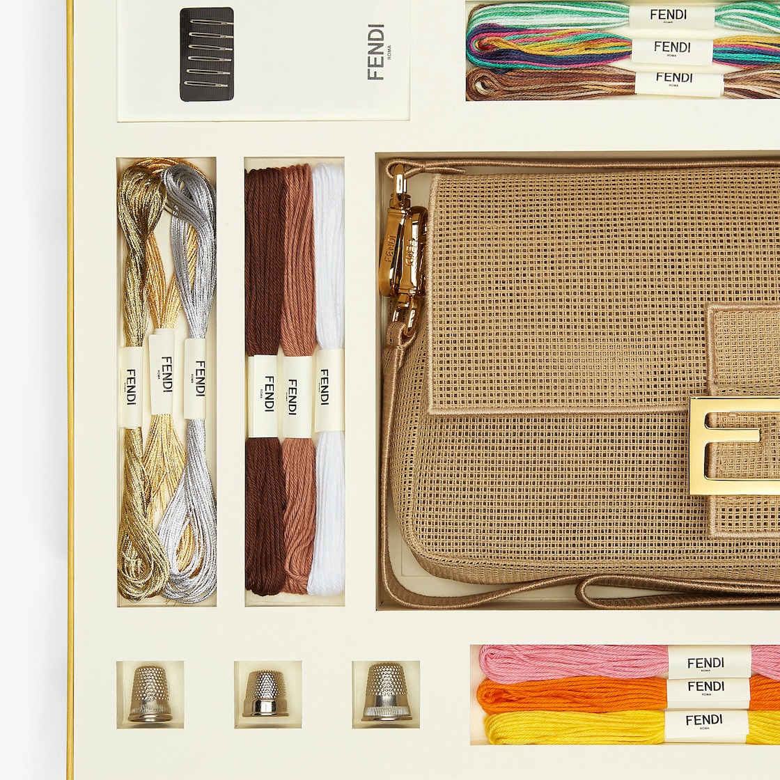 FENDI Baguette Bag with embroidery kit for adding a personal touch - Image 3